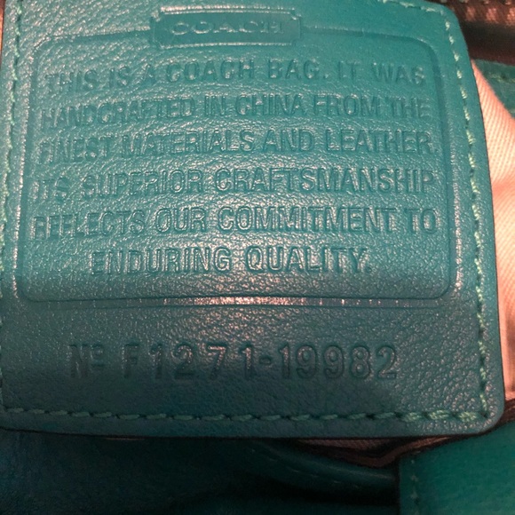 Coach Gently Used Legacy Jade Leather Tote #19982 - Picture 13 of 16